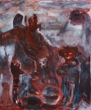 cave  wax and oil on canvas 180 x150 2008