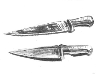 knives charcoal 30 x 42